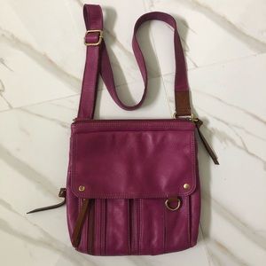 Fossil Leather Crossbody or Over The Shoulder Bag